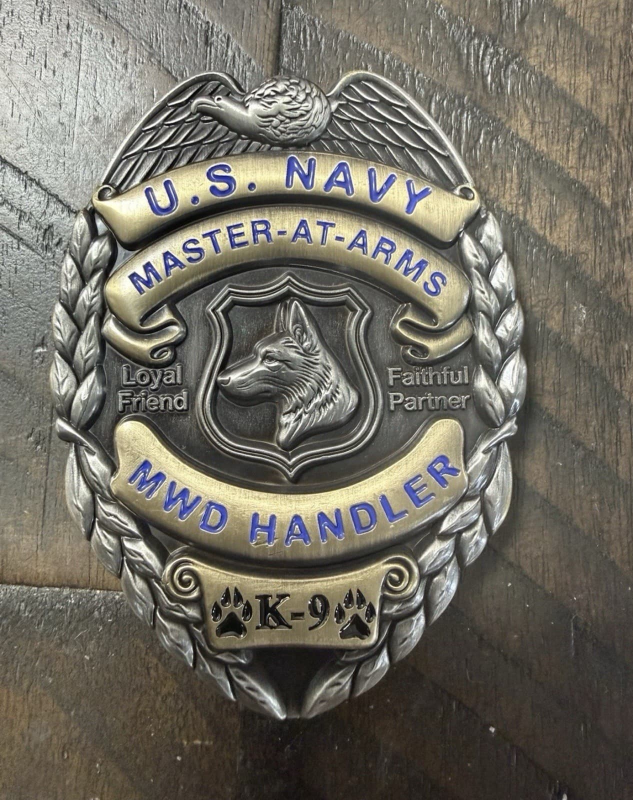 United States Navy K9 Global Defender Challenge Coin